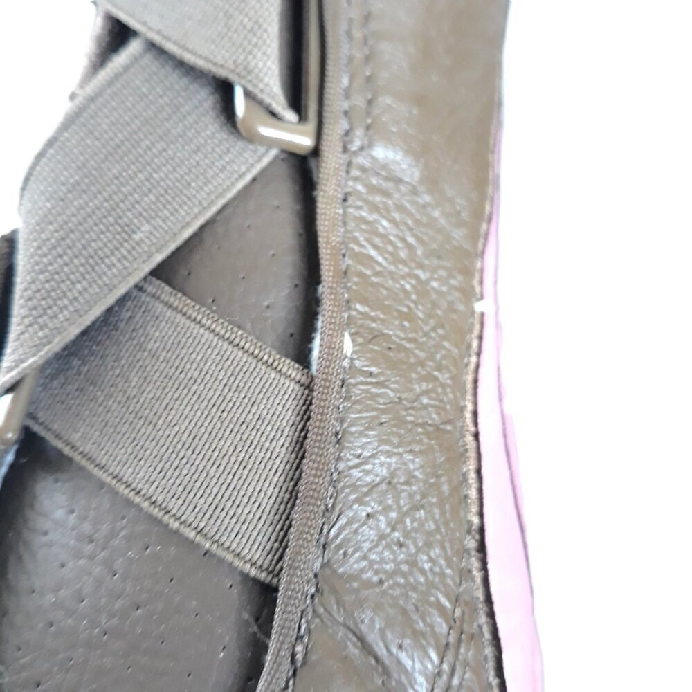 Puma Speedcat Chocolate Brown & Pink Leather Sneaker 10 Hook & Loop Closure - Picture 4 of 13